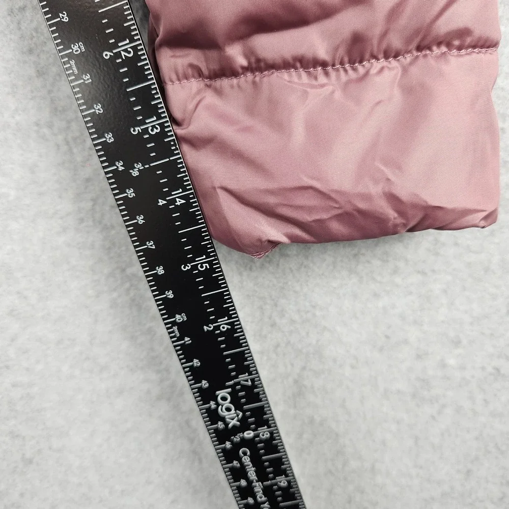 Swiss‎ Alps Kids M 8/10 Quilted Puffer Jacket Dusty Rose Sherpa Lined